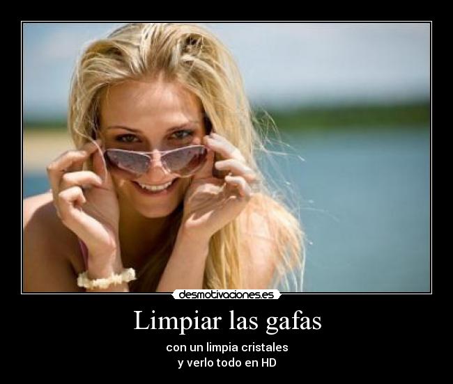 Limpiar las gafas - 