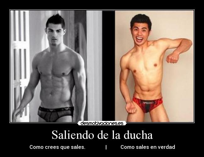 Saliendo de la ducha -