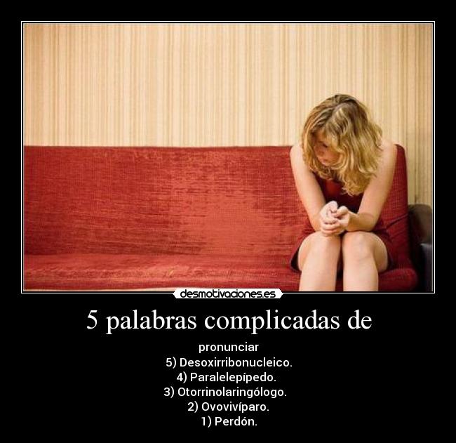 5 palabras complicadas de - 