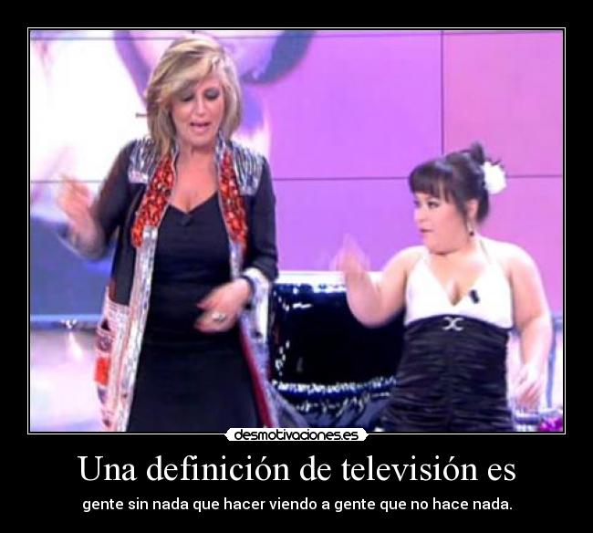 Una definición de televisión es - 