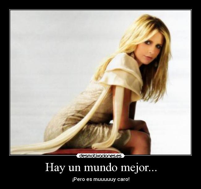 Hay un mundo mejor... - ¡Pero es muuuuuy caro!