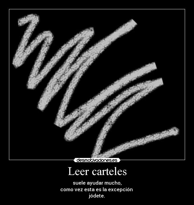 Leer carteles -