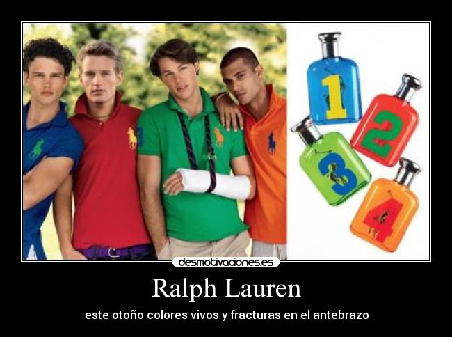 Ralph Lauren - este otoño colores vivos y fracturas en el antebrazo