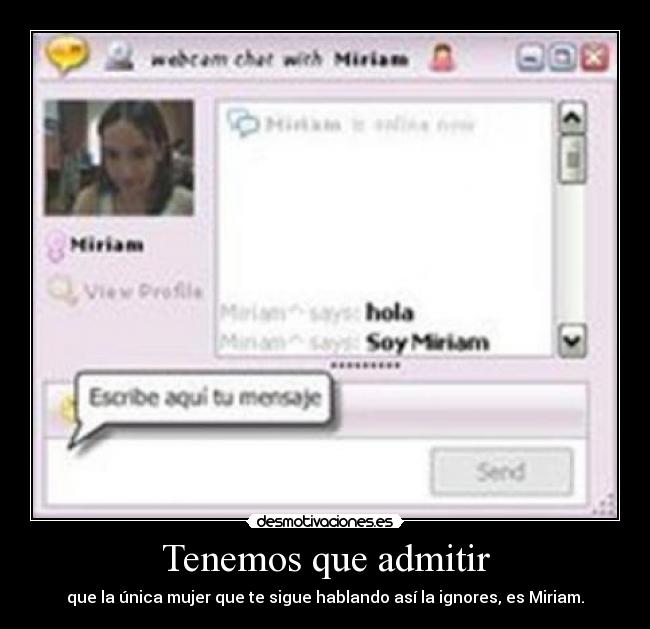 Tenemos que admitir -