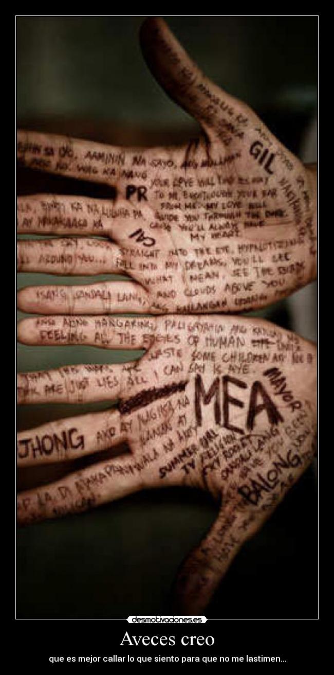 Aveces creo - 