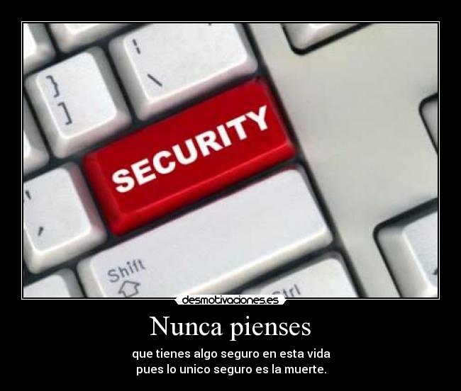 Nunca pienses - 