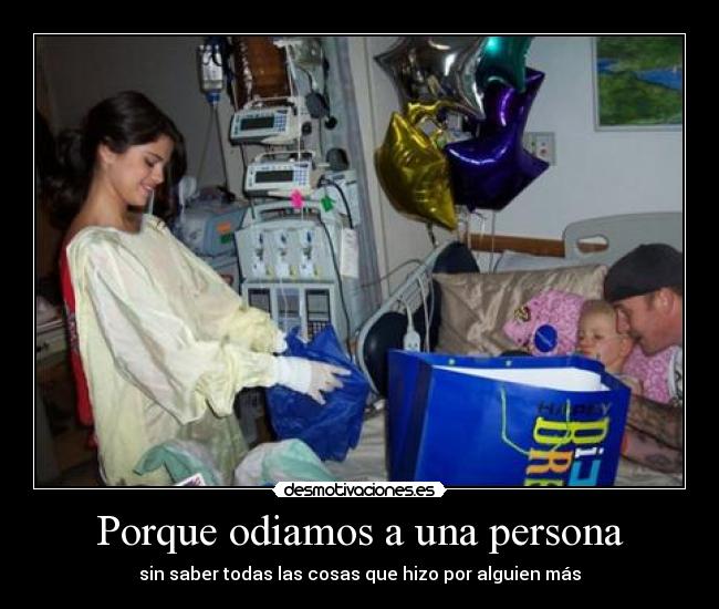 Porque odiamos a una persona -