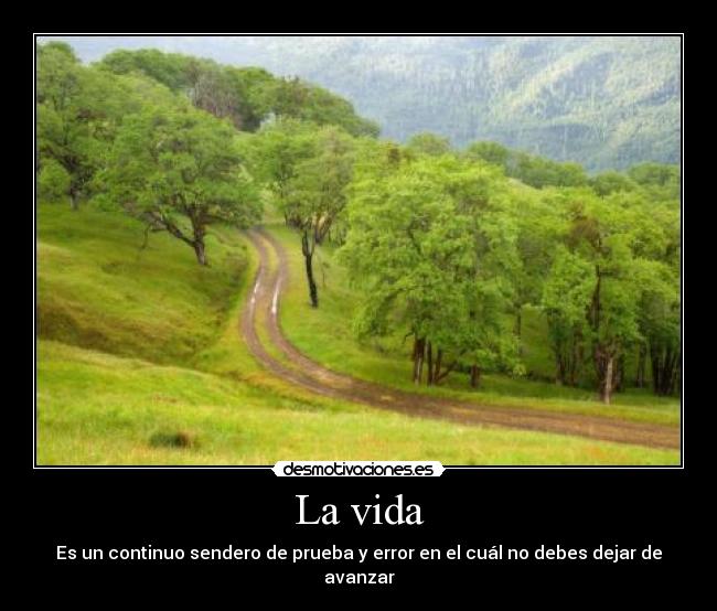 carteles vida slipkdemon vida sendero leccion aprendizaje errores soy flojo desmotivaciones