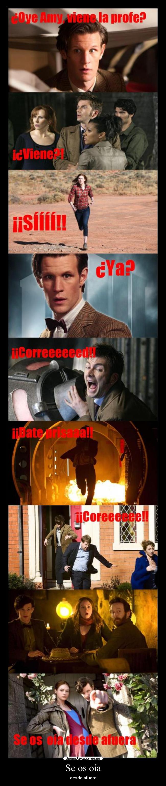 carteles doctorwho clantiemlord davidtennant destonrilladrosonico fezes mattsmith seosoiadesdeafuera desmotivaciones