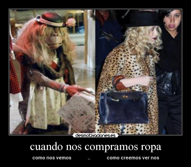 cuando nos compramos ropa -