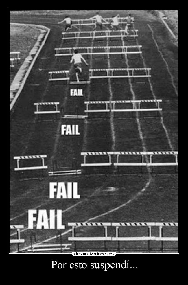 Por esto suspendí... - 