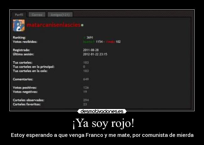 ¡Ya soy rojo! -