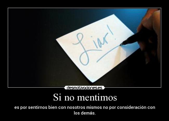 Si no mentimos -