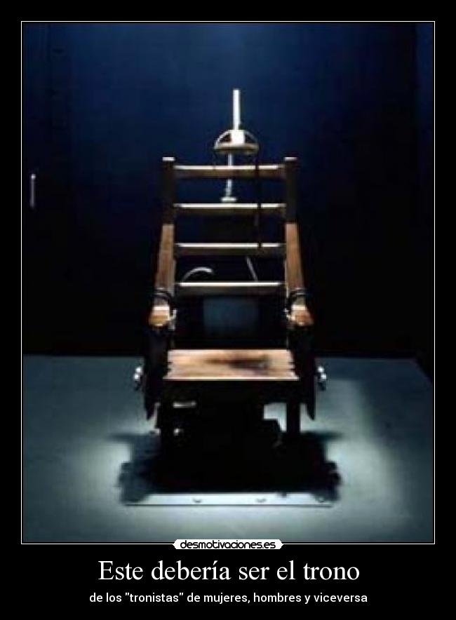 Este debería ser el trono - de los tronistas de mujeres, hombres y viceversa