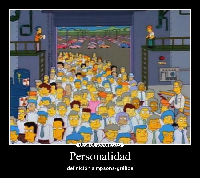 Personalidad - definición simpsons-gráfica