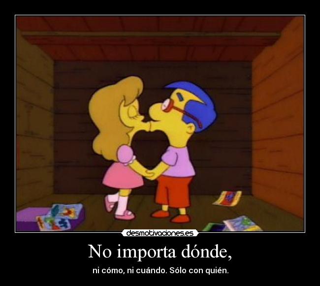 No importa dónde, - 