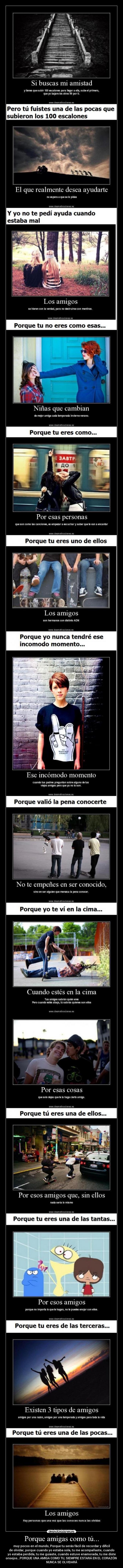 Porque amigas como tú... -