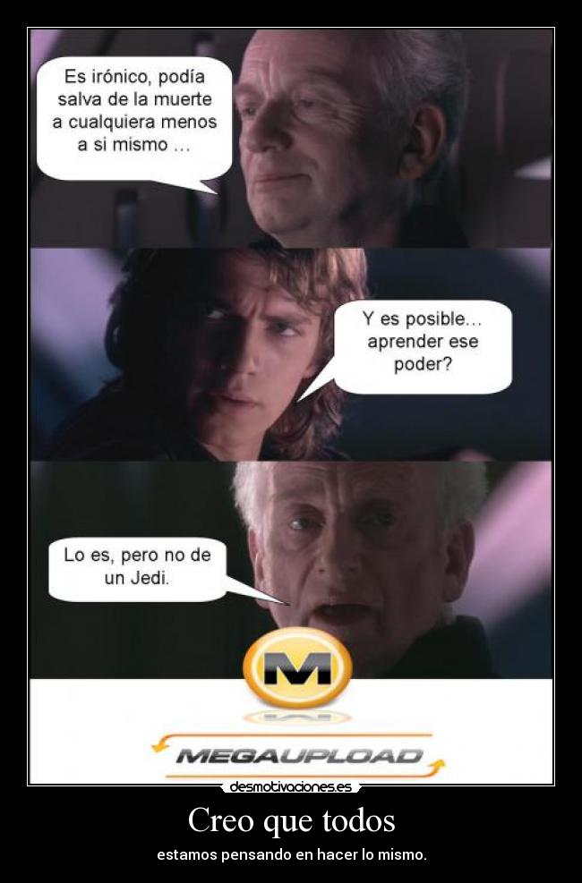 carteles star wars megaupload sopa desmotivaciones