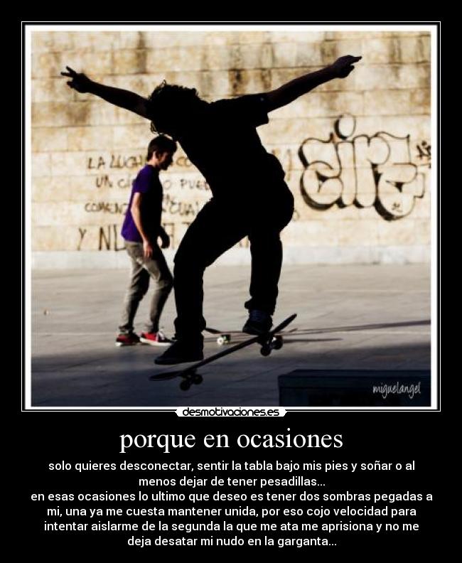 porque en ocasiones - 