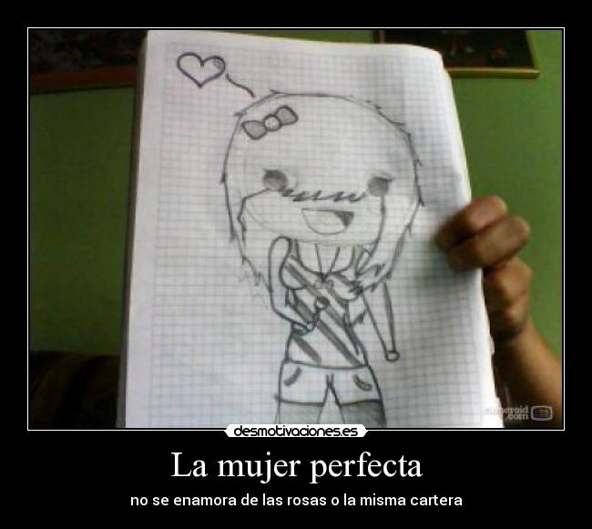 La mujer perfecta - no se enamora de las rosas o la misma cartera