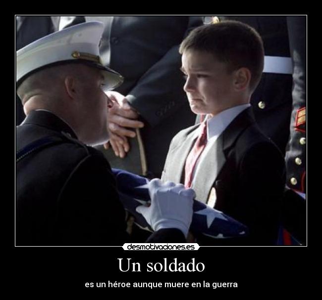Un soldado -