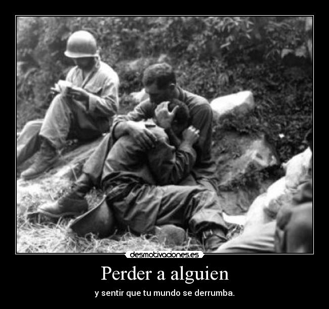 Perder a alguien -