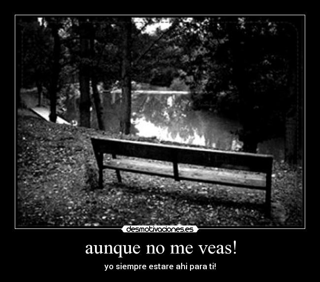 aunque no me veas! -