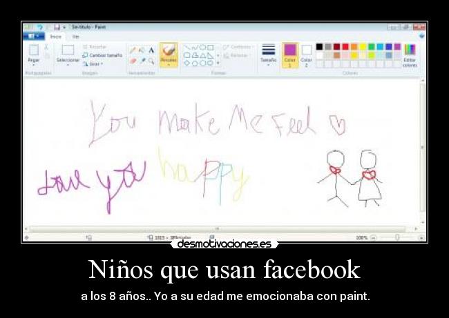 Niños que usan facebook - 