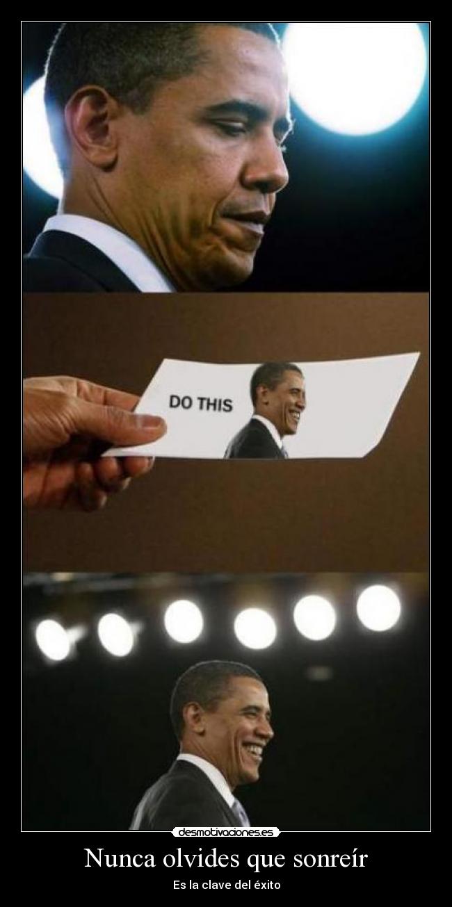 Nunca olvides que sonreír - Es la clave del éxito