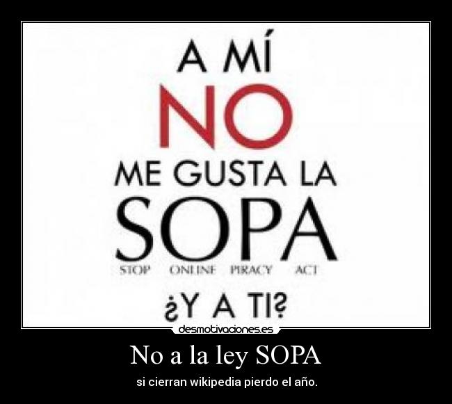 No a la ley SOPA -