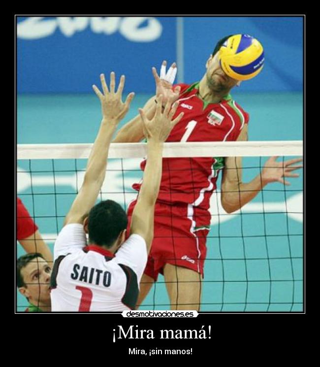 carteles voleibol fail manos pelota saito mama etiquetasconsentido desmotivaciones