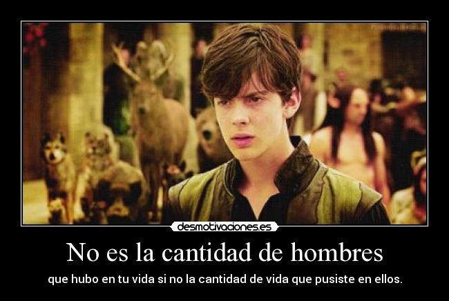 No es la cantidad de hombres -