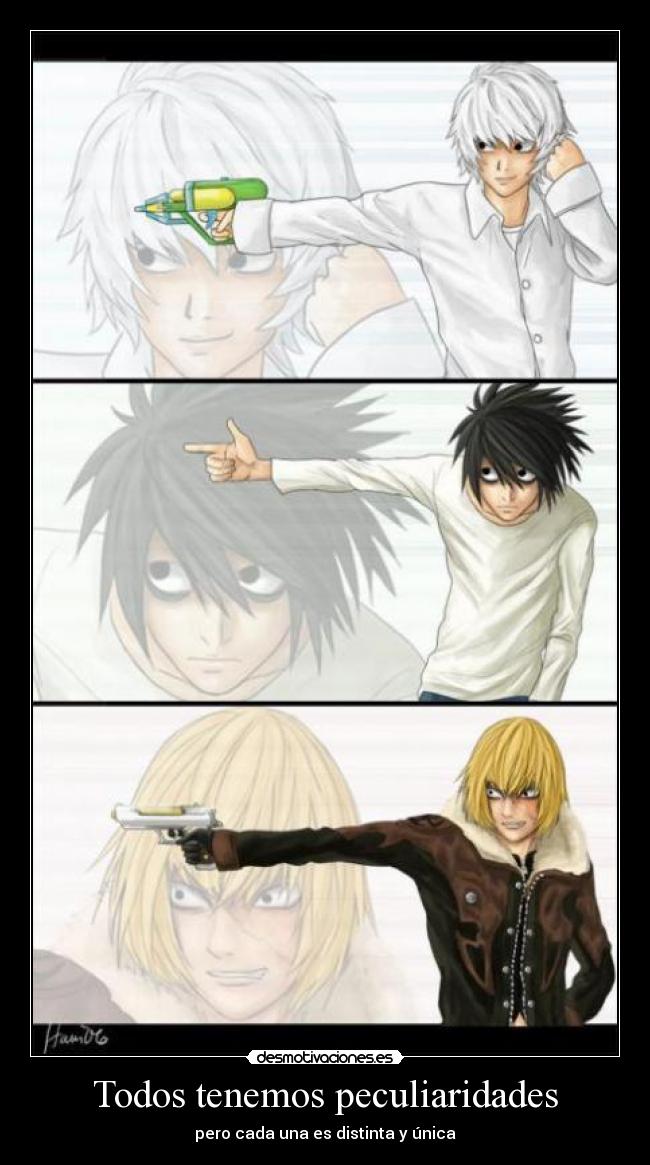 carteles near ele mello melo death note desmotivaciones