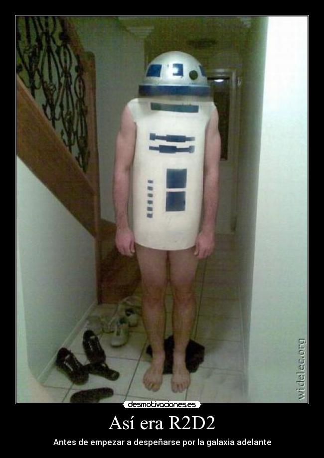 Así era R2D2 - Antes de empezar a despeñarse por la galaxia adelante