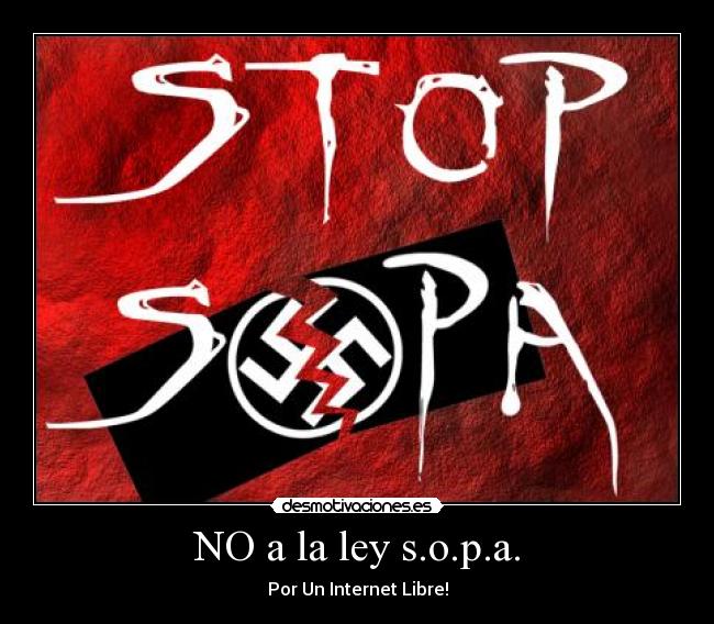 NO a la ley s.o.p.a. -