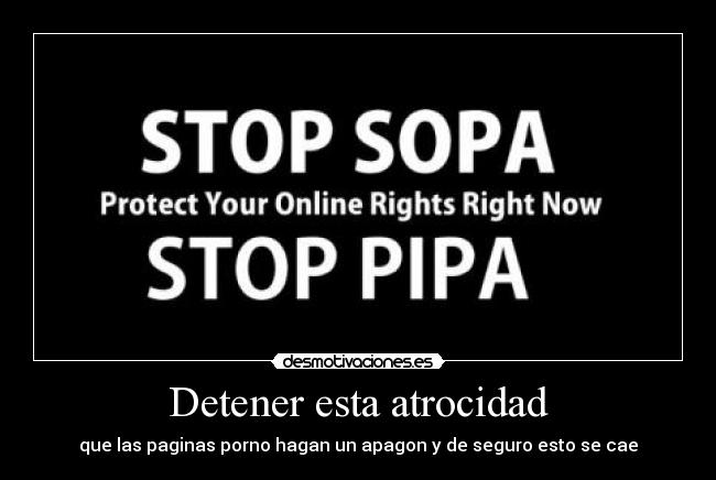 Detener esta atrocidad -