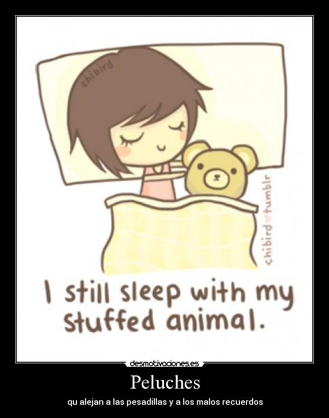 Peluches - qu alejan a las pesadillas y a los malos recuerdos