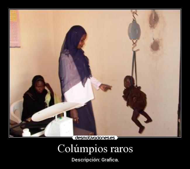 Colúmpios raros - Descripción: Grafica.