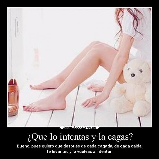 carteles cagada volver intentar desmotivaciones