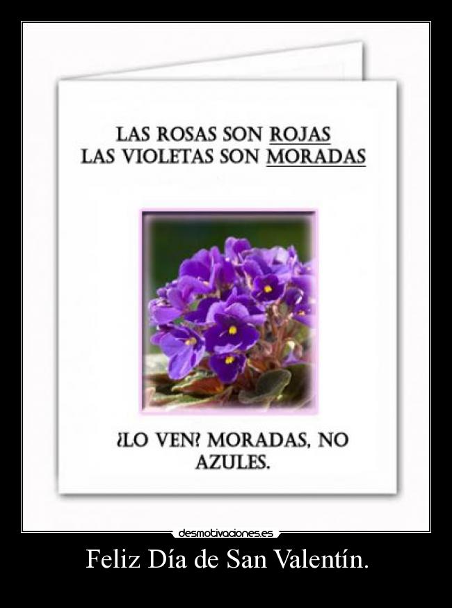 Feliz Día de San Valentín. - 