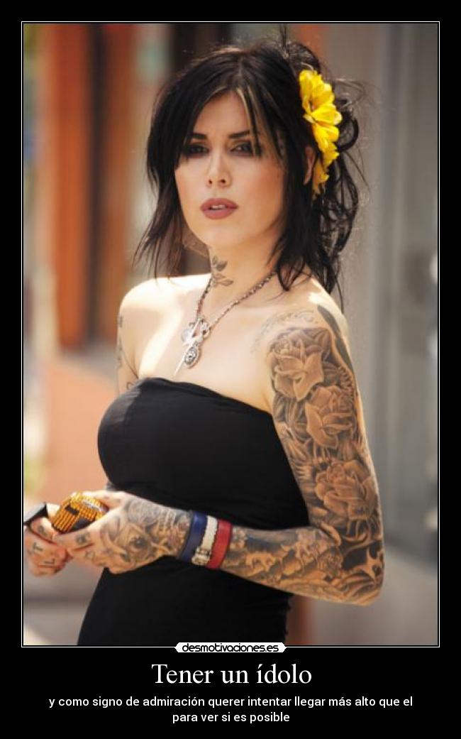 Tener un ídolo - y como signo de admiración querer intentar llegar más alto que el
para ver si es posible