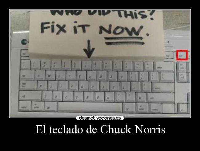 El teclado de Chuck Norris -