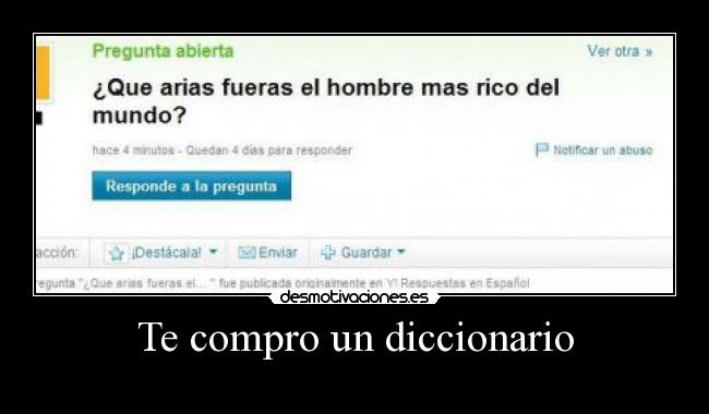 Te compro un diccionario - 