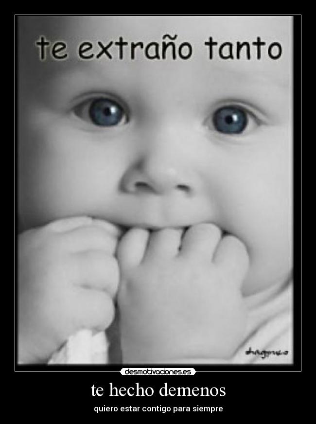 te hecho demenos - quiero estar contigo para siempre
