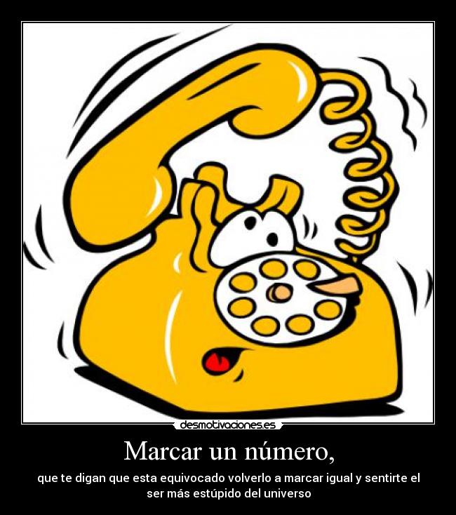 Marcar un número, - 