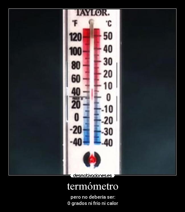 termómetro -