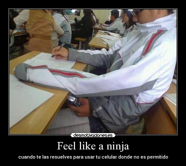 Feel like a ninja -