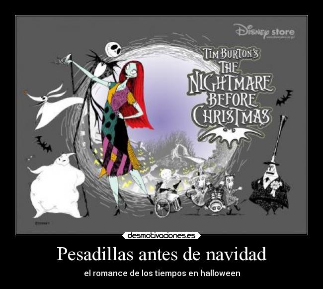 Pesadillas antes de navidad - el romance de los tiempos en halloween