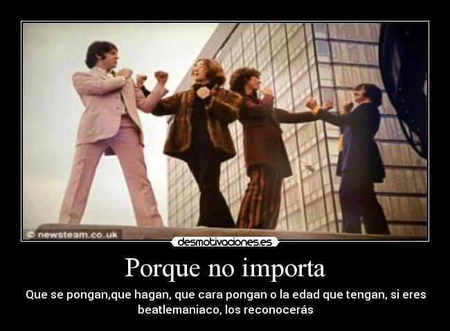 carteles the beatles paul john ringo geroge desmotivaciones