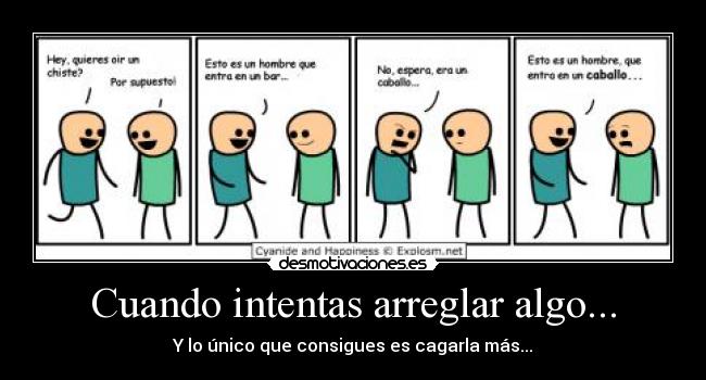 carteles t3l5 chiste cyanide and happiness desmotivaciones